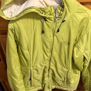 Mountain Hardwear Lime Green Puffer Jacket